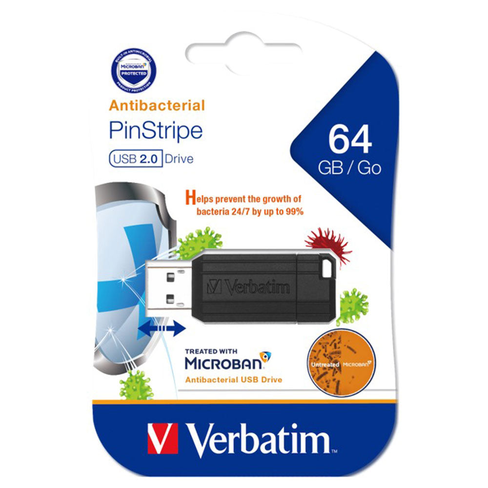 Verbatim Store n Go Microban 2.0 USB Drive (czarny)