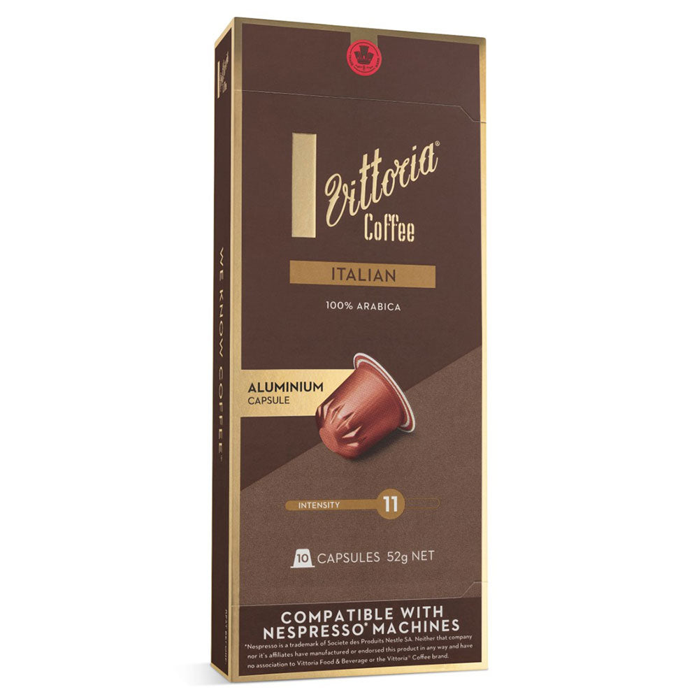 Vittoria Nespresso互換性のあるコーヒーキャップ10