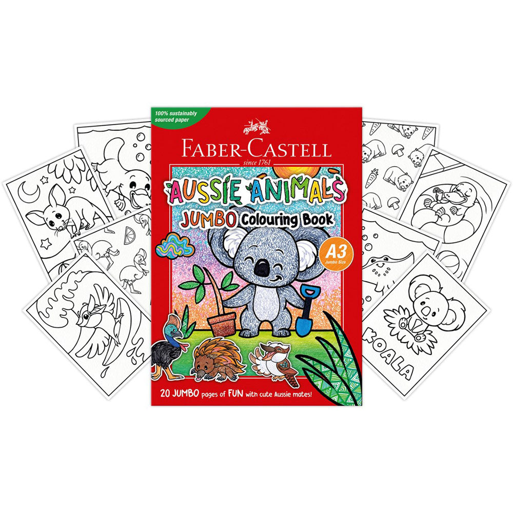 Faber-Castell Aussie Animals Coloring Book 20pg