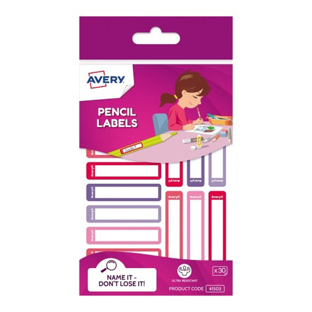 Avery Rectangle Pencil Label 30st