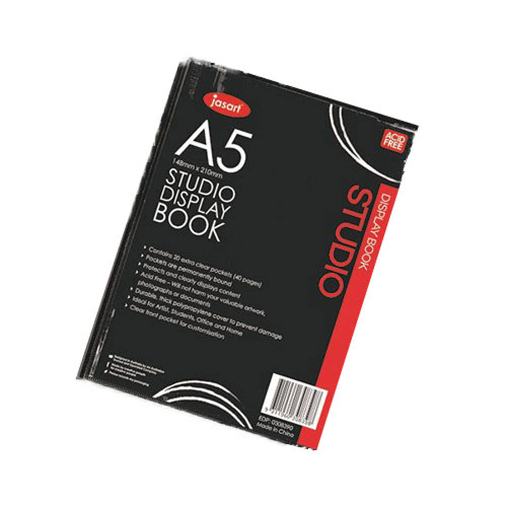 Jasart A5 Display Book 20 Pages (Black)