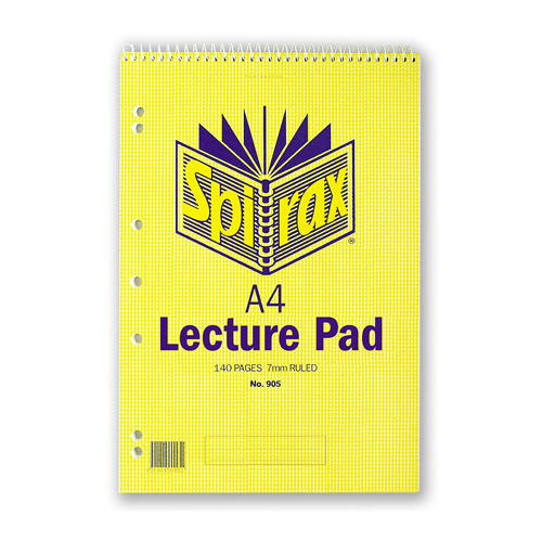 Spirax A4 Lecture Pad (Pack of 10)