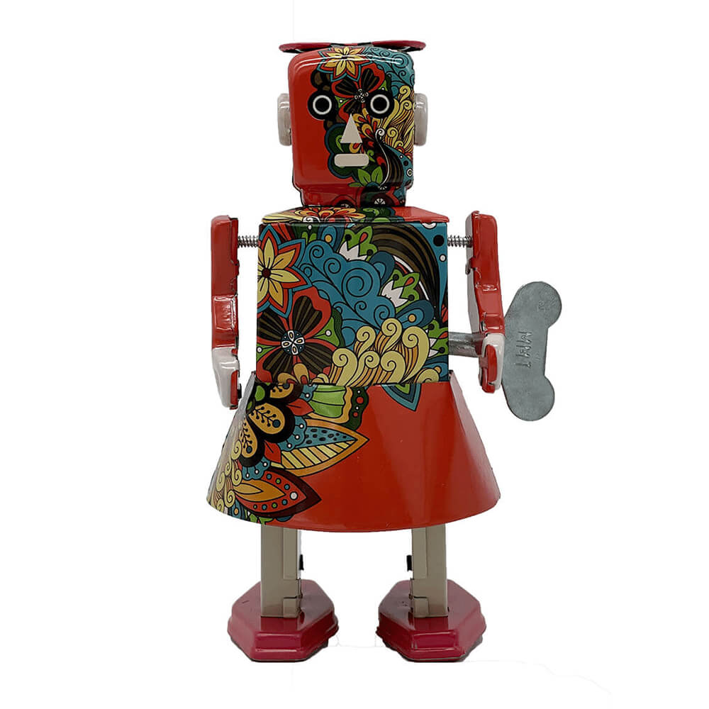 Mr. & Mrs. Tin Robot Toy 15cm