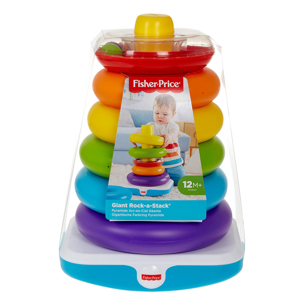 Fisher Price Giant Rock-a-Stack with 6 Colourful Rings