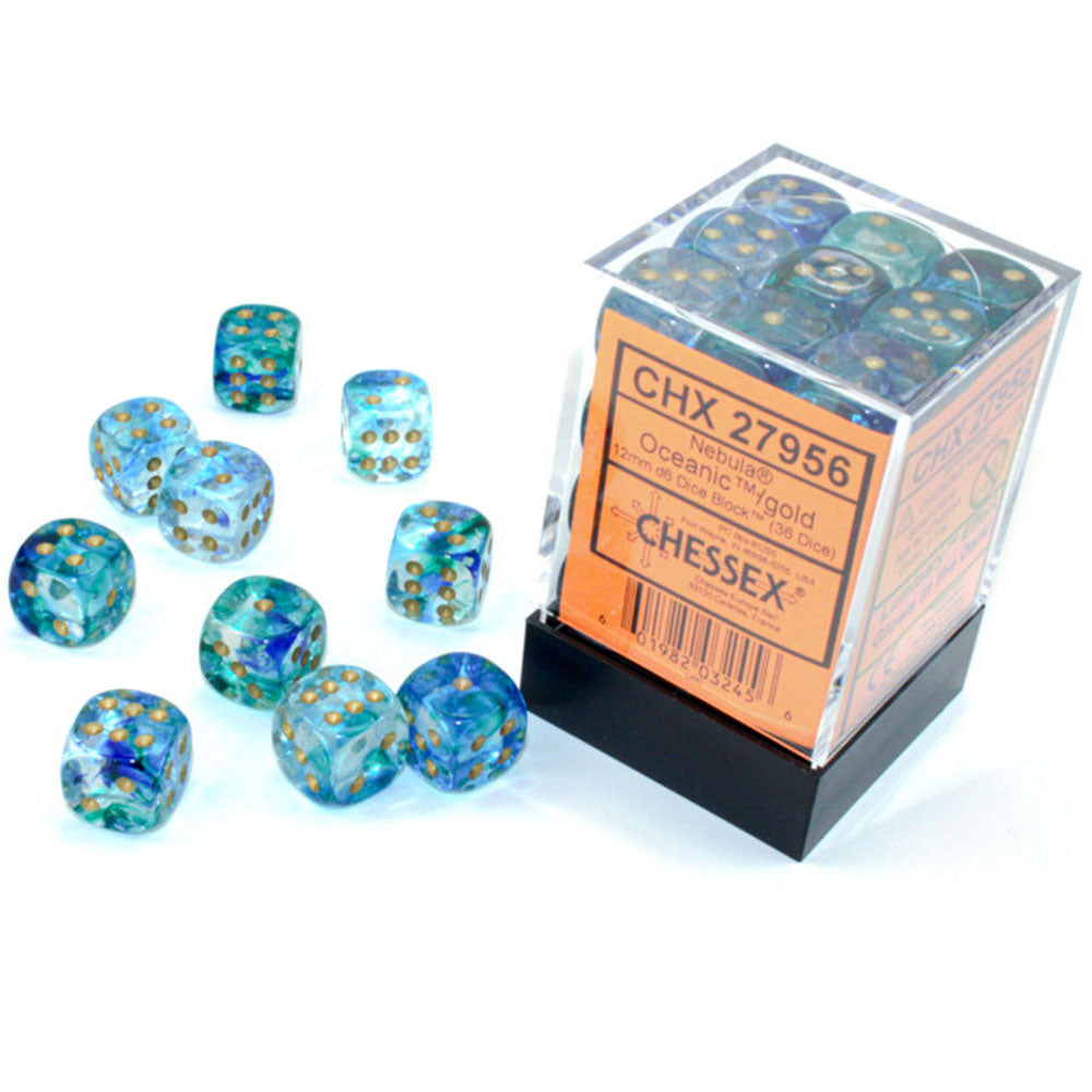 Nebula Chessex 12mm D6 Luminary terningblokk