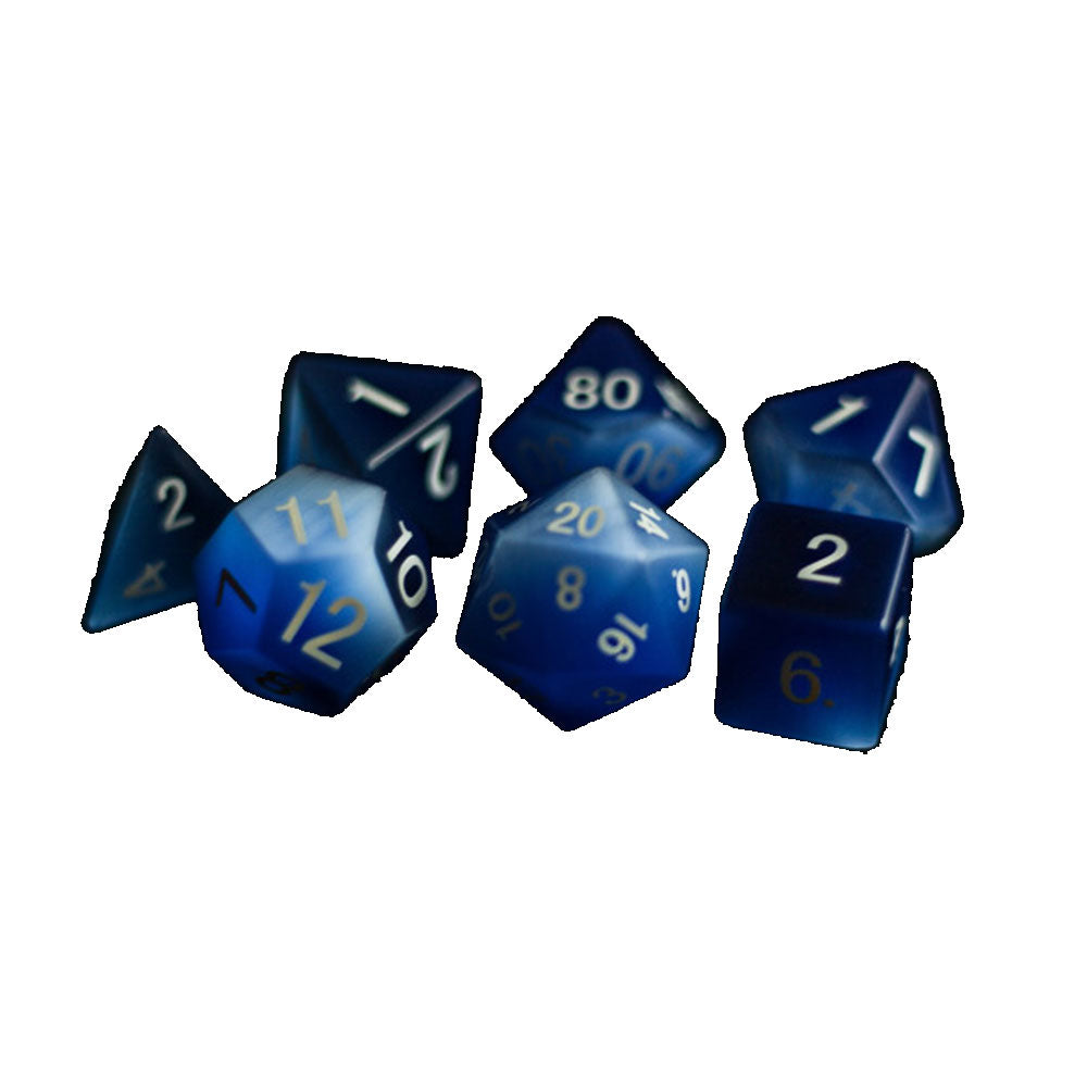 MDG Cat's Eye Polyedral Dice Set 16 mm