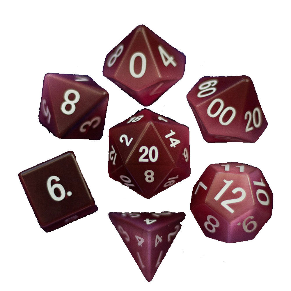 Mdg Cat's Eye Polyéddral Dice Set 16 mm