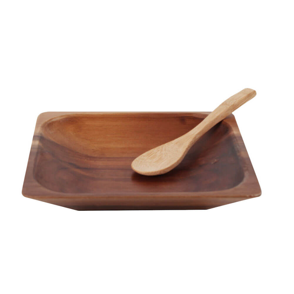 Antonine Acacia Wood Bowl og Spoon