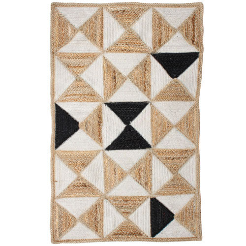 Holi Cotton Jute Braided Rug Prism