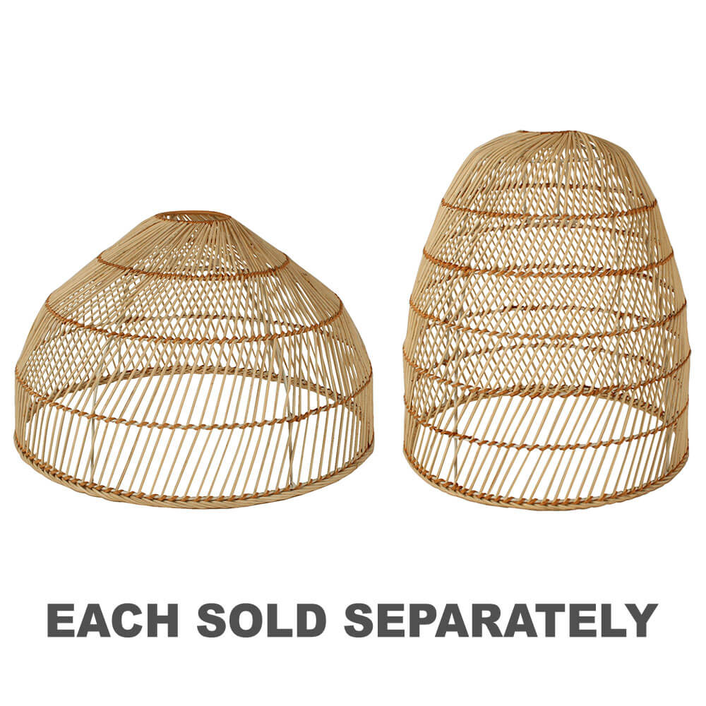 Elisha Rattan Lamp Shade Metal Frame