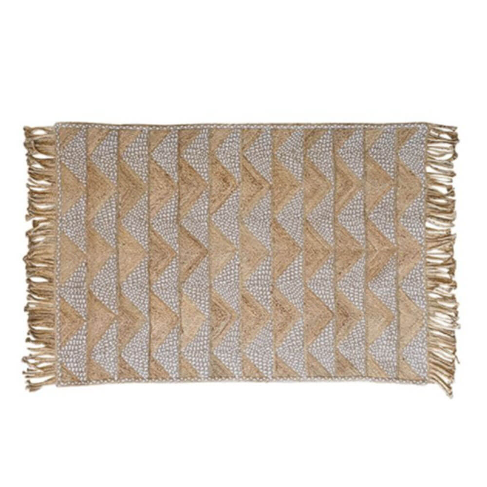 Tapis tressé de coton de jute laaj