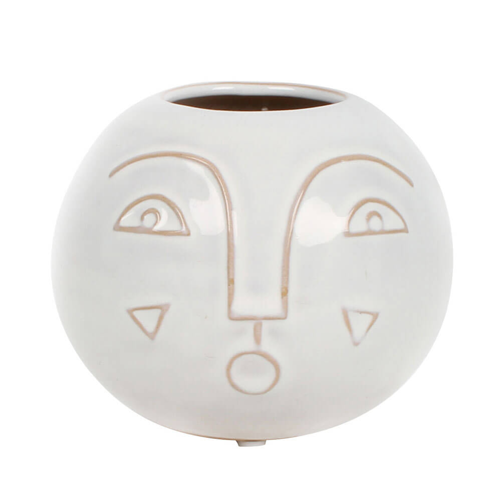 Liloe Face steengoed Pot Planter