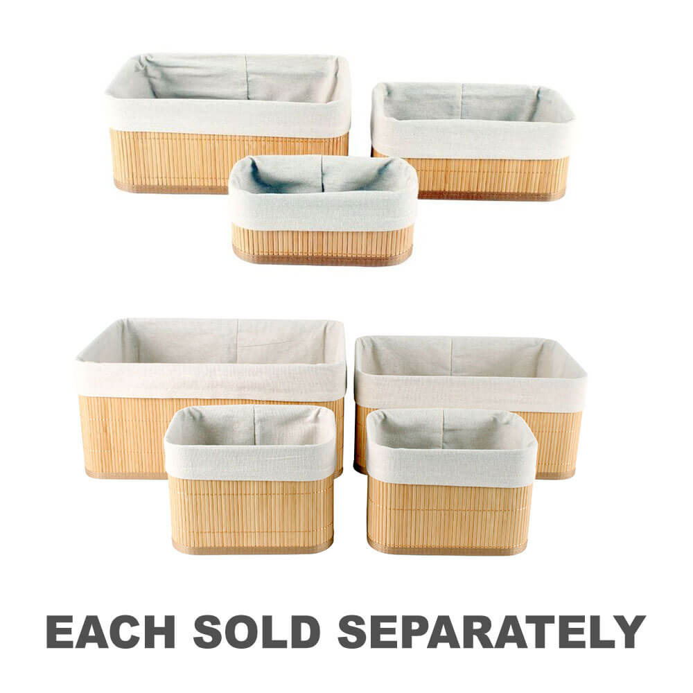 Kalib Bamboo Storage Baskets with Lining