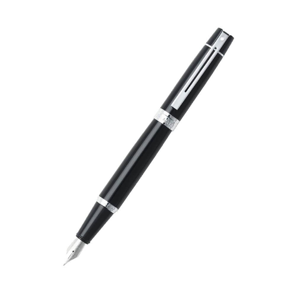 300 Glossy Black/Chrome Plated Pen