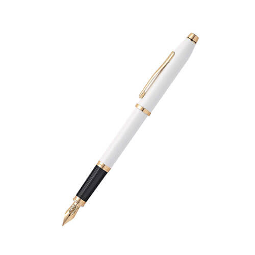 Century II Pearlescent White Rose Gold Pen