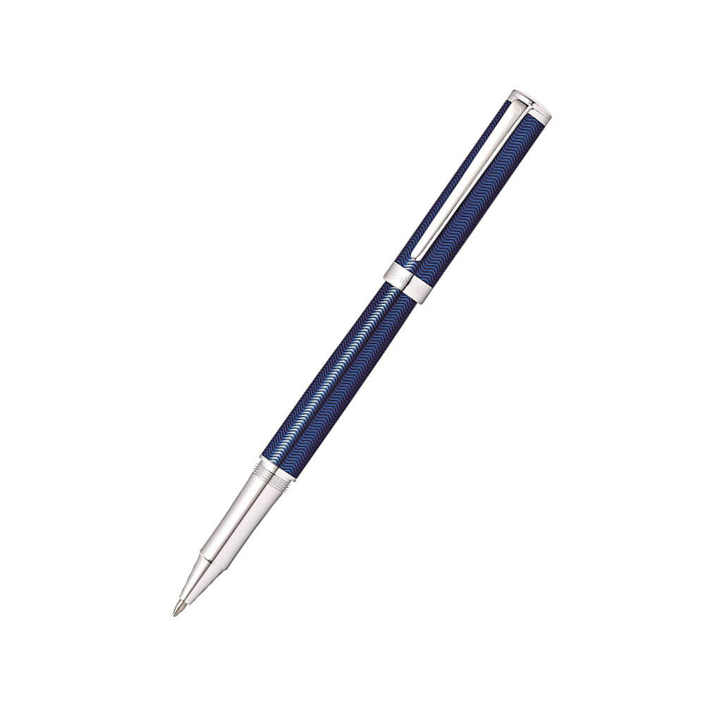 Intensity Engraved Blue Lacq/Chrome Trim Pen