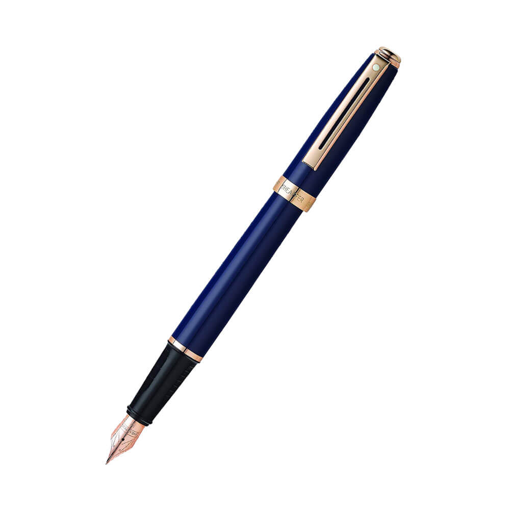 Prélude Cobalt Blue Lacquer / Gold Rose Gold Pen