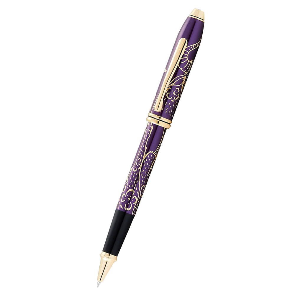 Townsend Plum Lacquer 23CT Zodiac Rollerball Pen