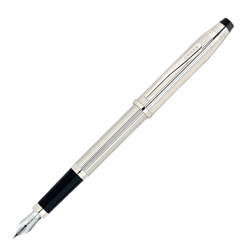 Century ll Sterling Silver Fountain Pen m/ 18CT nibb