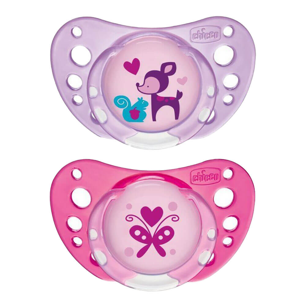 Chicco Latex Physio Air Rubber Pacifier 2pc (pige)