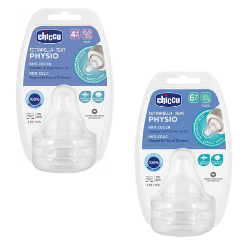 Chicco Perfect5 Anti-Colic SIlicon Teat 2pc