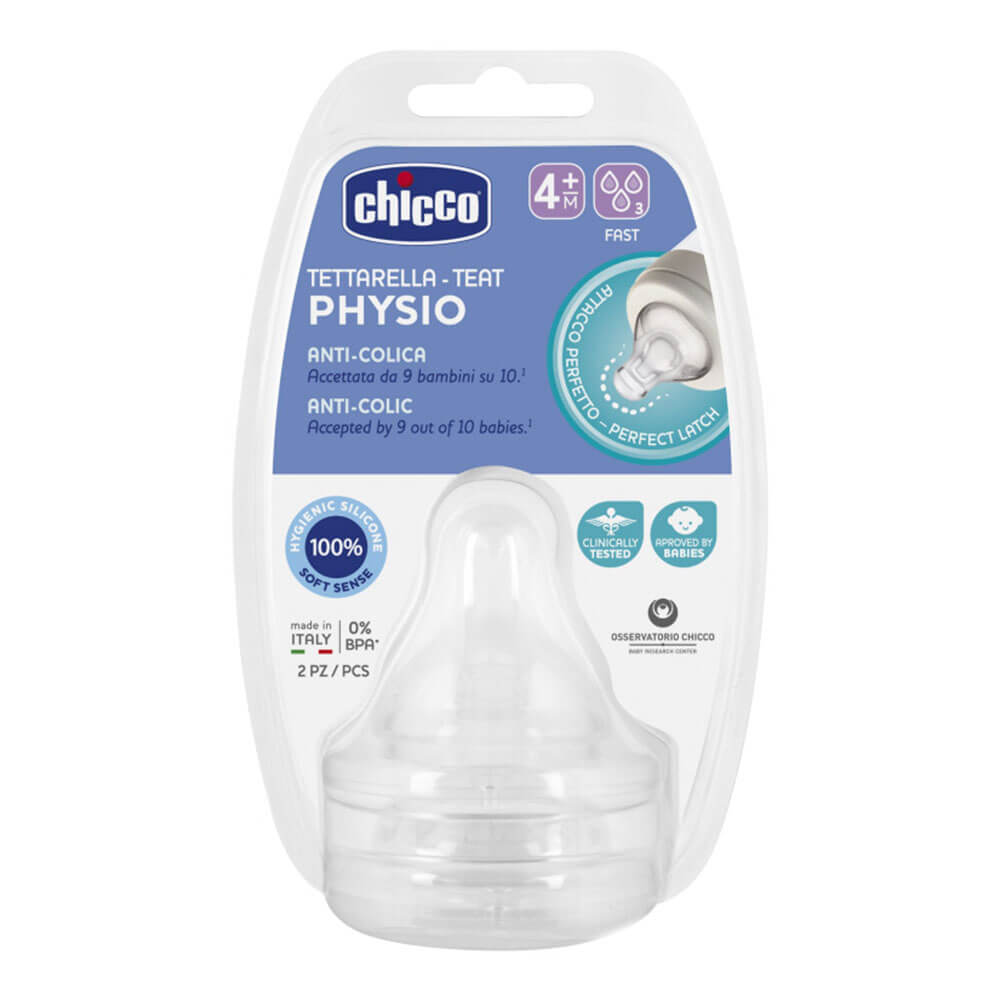 Chicco Perfect5 Anti-Colic Silicon Telet 2pc