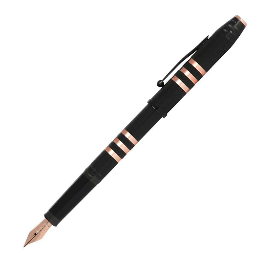 175. århundrede II Black PVD Fountain Pen (Rose Gold)