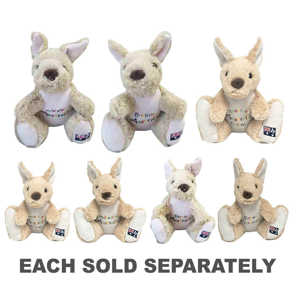 20cm Kangaroo Plush w/ Embroidery