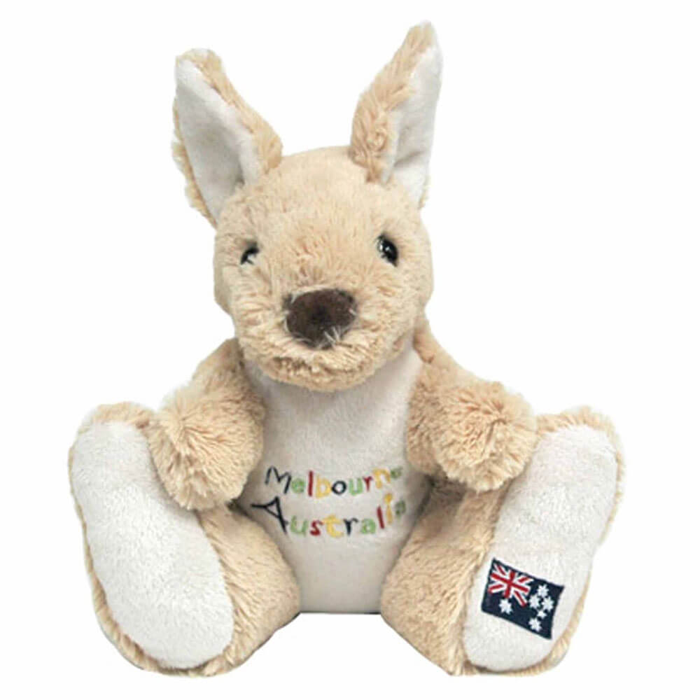 20 cm en peluche kangourou avec broderie