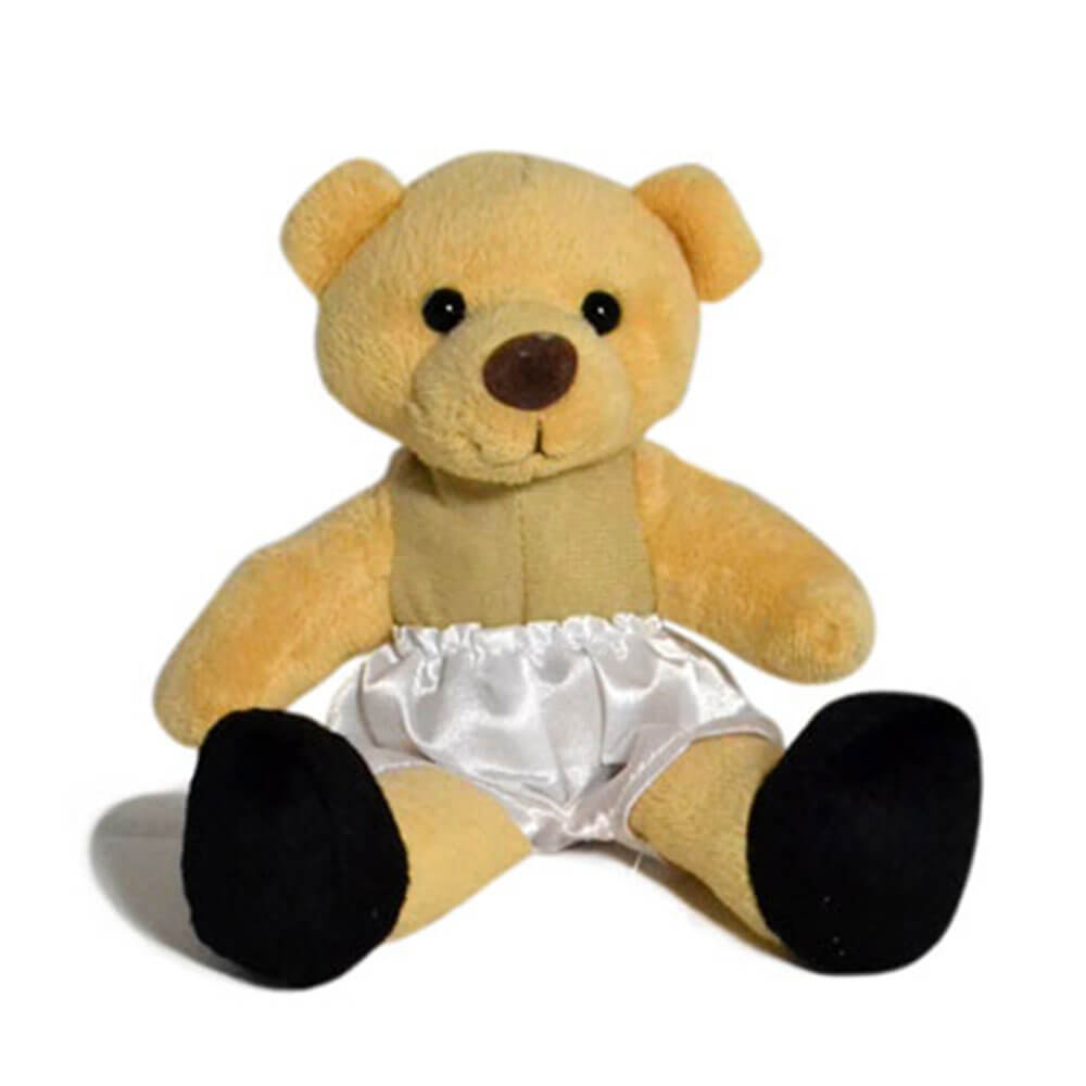 22 cm de urso de pelúcia com shorts