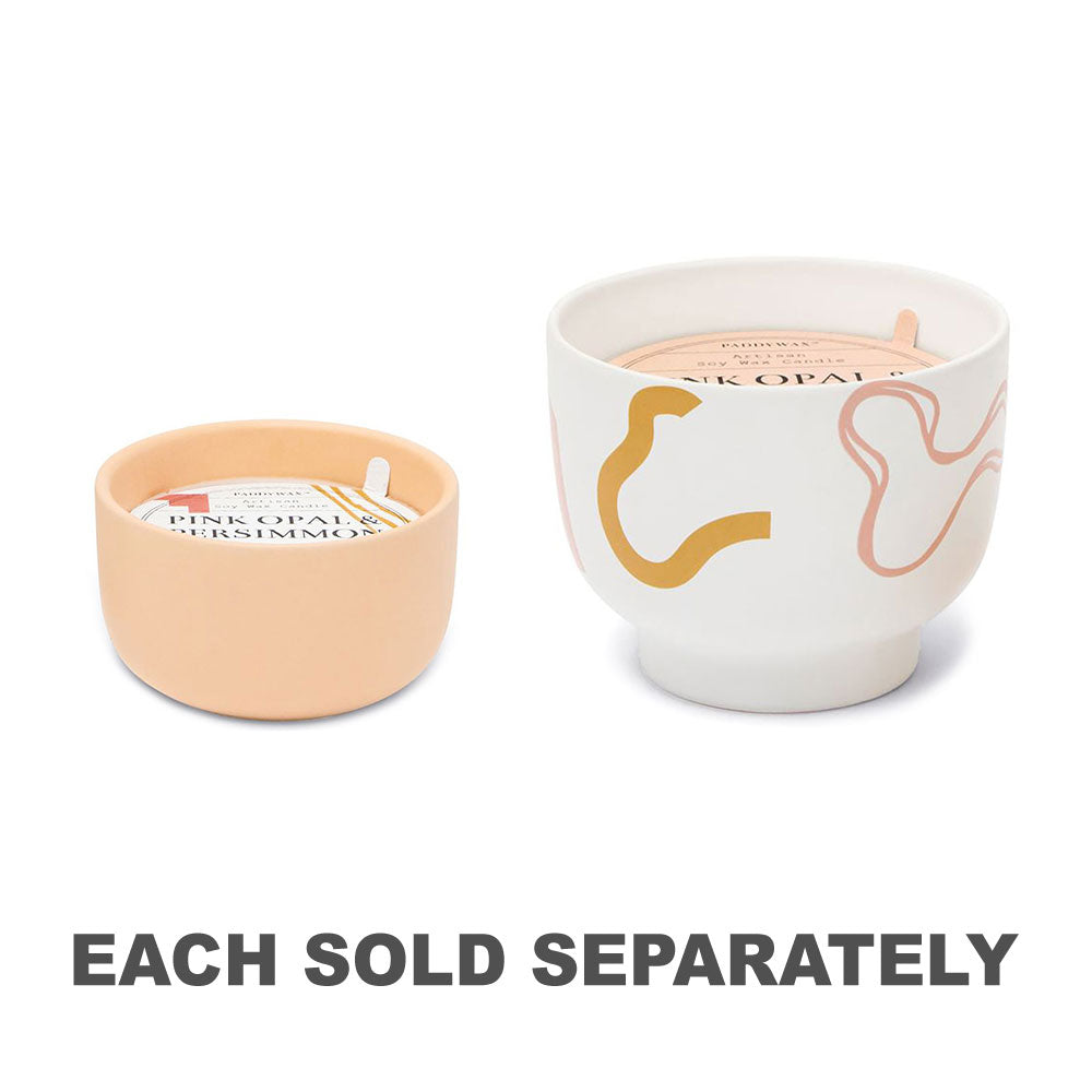 Wabi Sabi Pink Opal & Persimmon Scented Candle