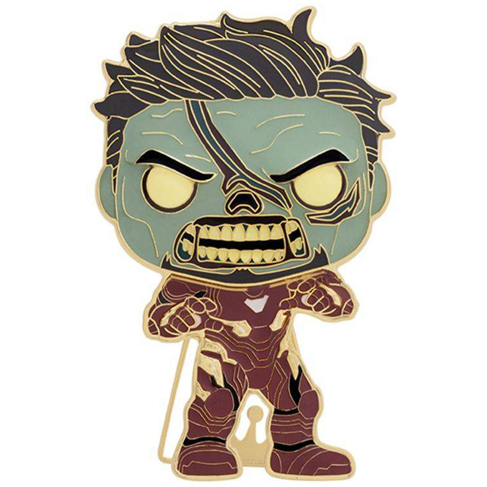 What If Zombie Iron Man 4" Pop! Enamel Pin