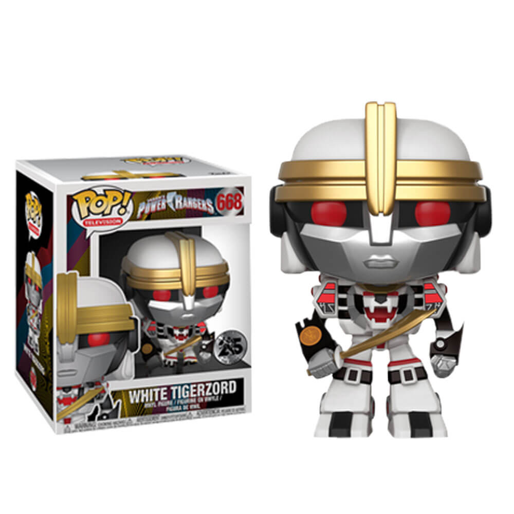 Power Rangers White Tigerzord 6" US Exclusive Pop! Vinyl