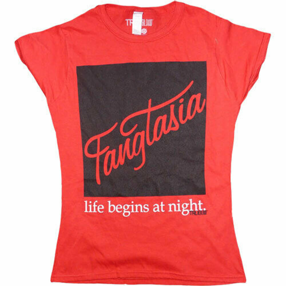 True Blood Fangtasia Red hunn-t-skjorte