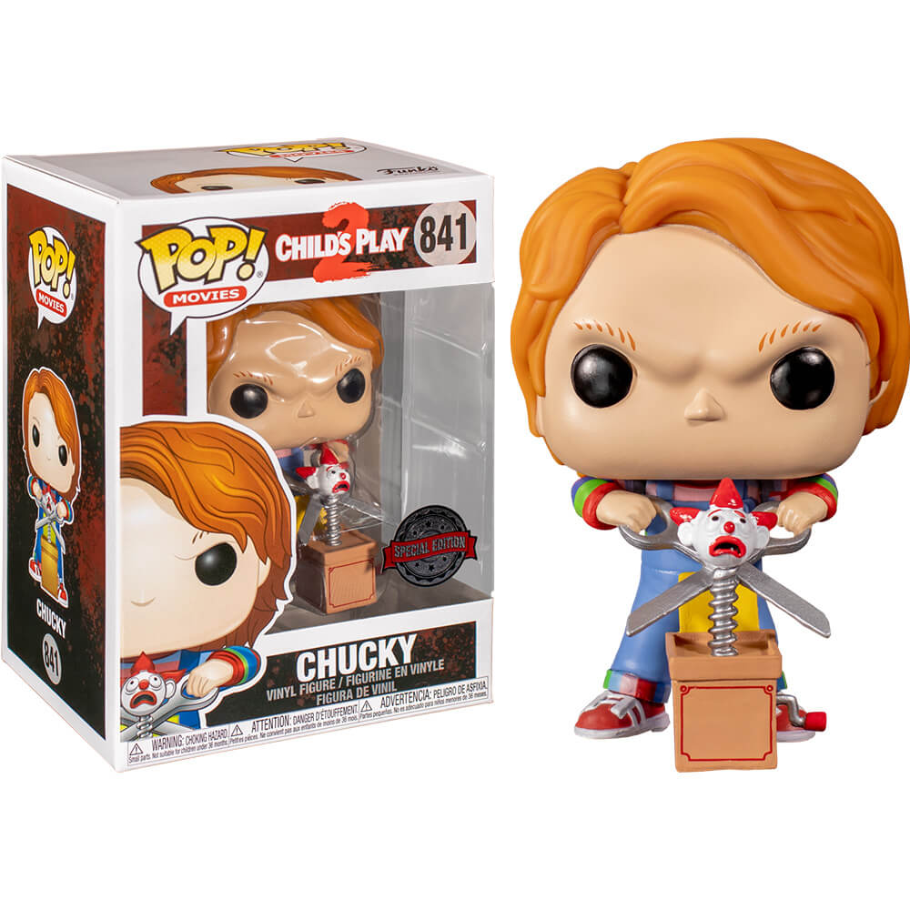 Child's Play 2 Chucky with Buddy & Scissors US Excl Pop!