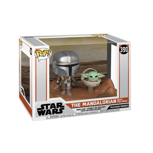 Star Wars Mandalorian Mandalorian & Child Movie Moment Pop