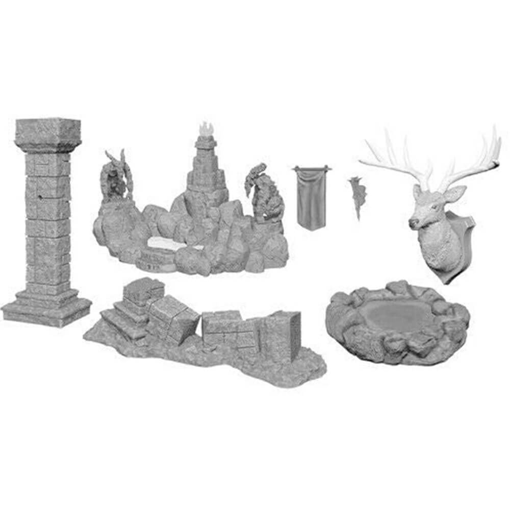 WizKids Deep Cuts Unpainted Miniatures Pools & Pillars