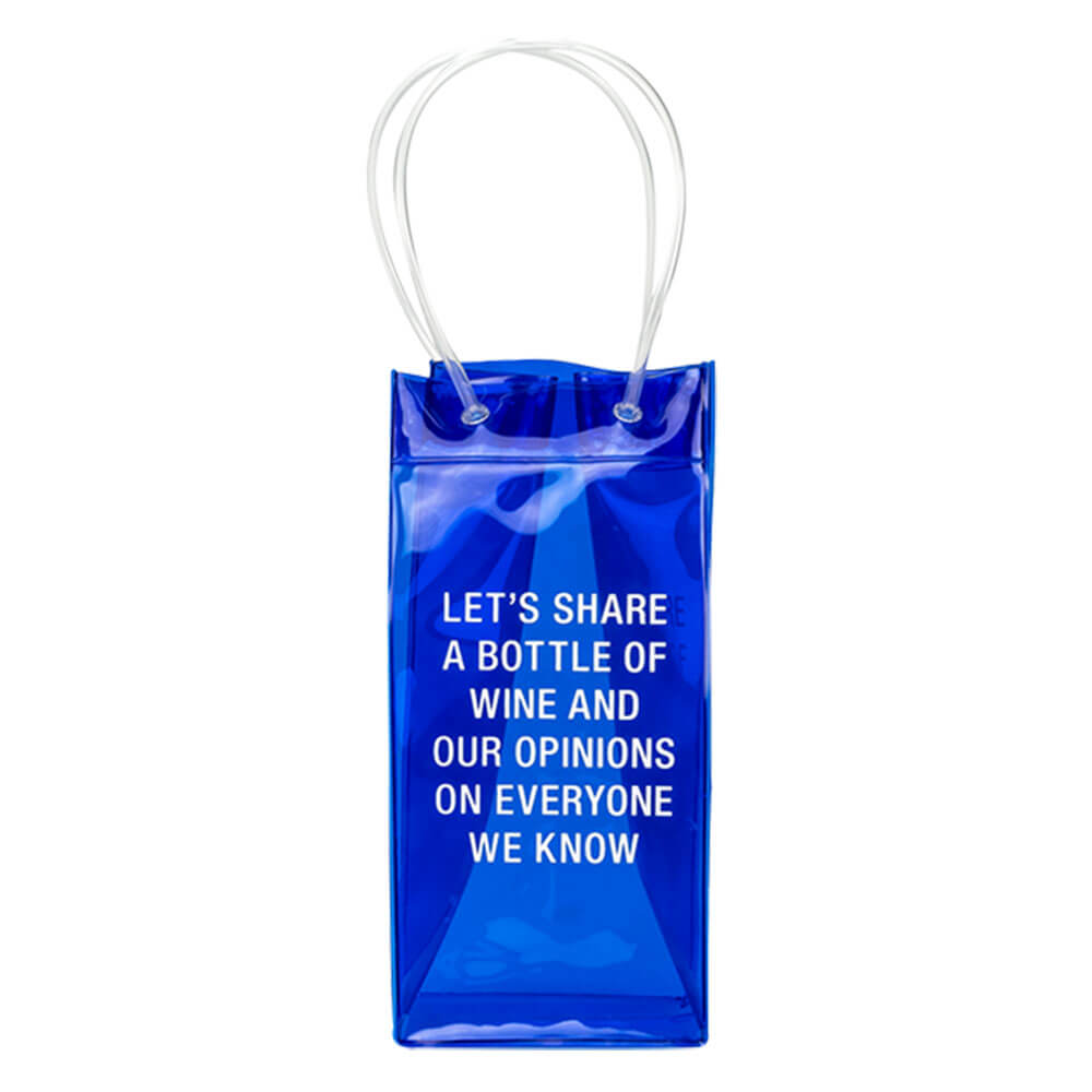 Sig hvad PVC Wine Tote