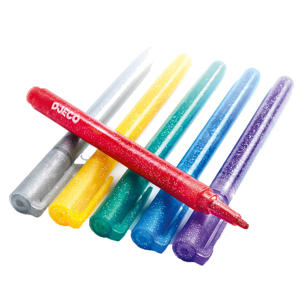 DJECO Glitter marker (confezione di 6)