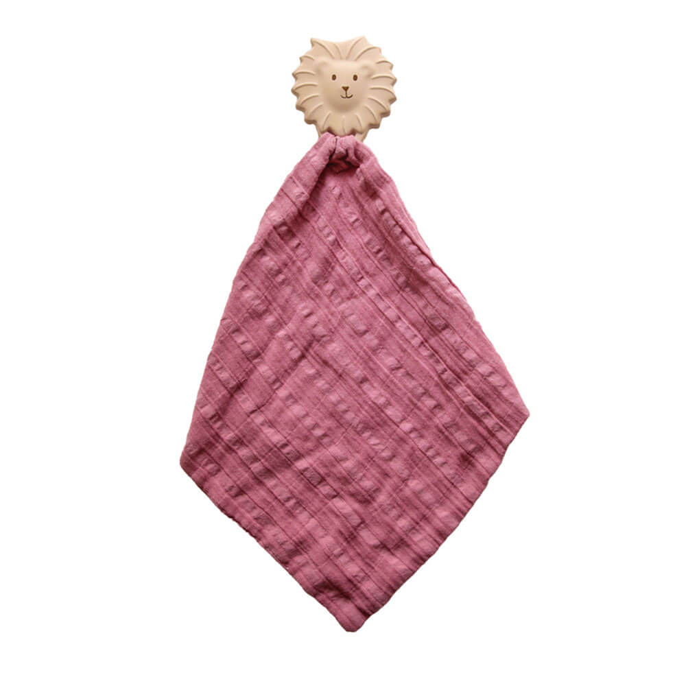 Tikiri Rubber Teether with a Muslin Comforter