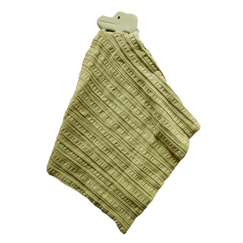 Tikiri Rubber Teether with a Muslin Comforter