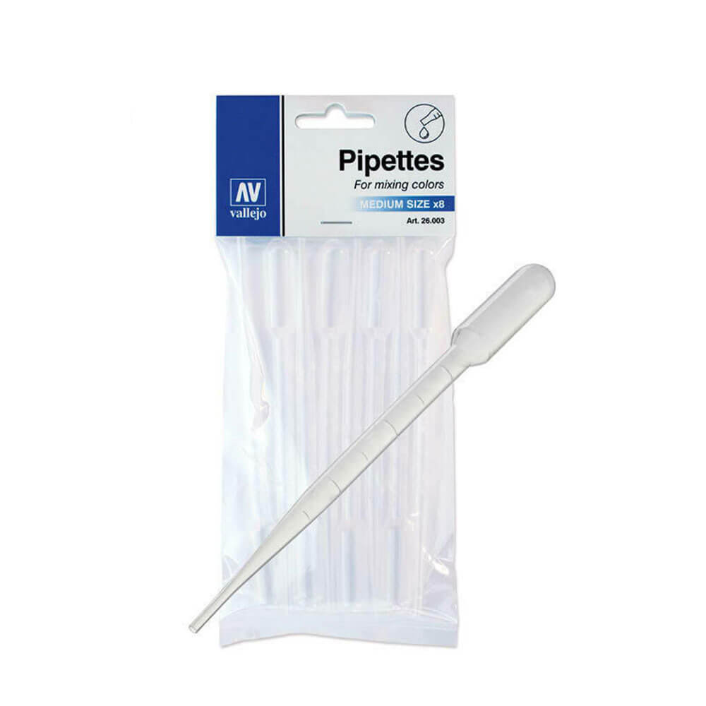 Pipetas de herramientas de pintura de Vallejo para mezclar colores