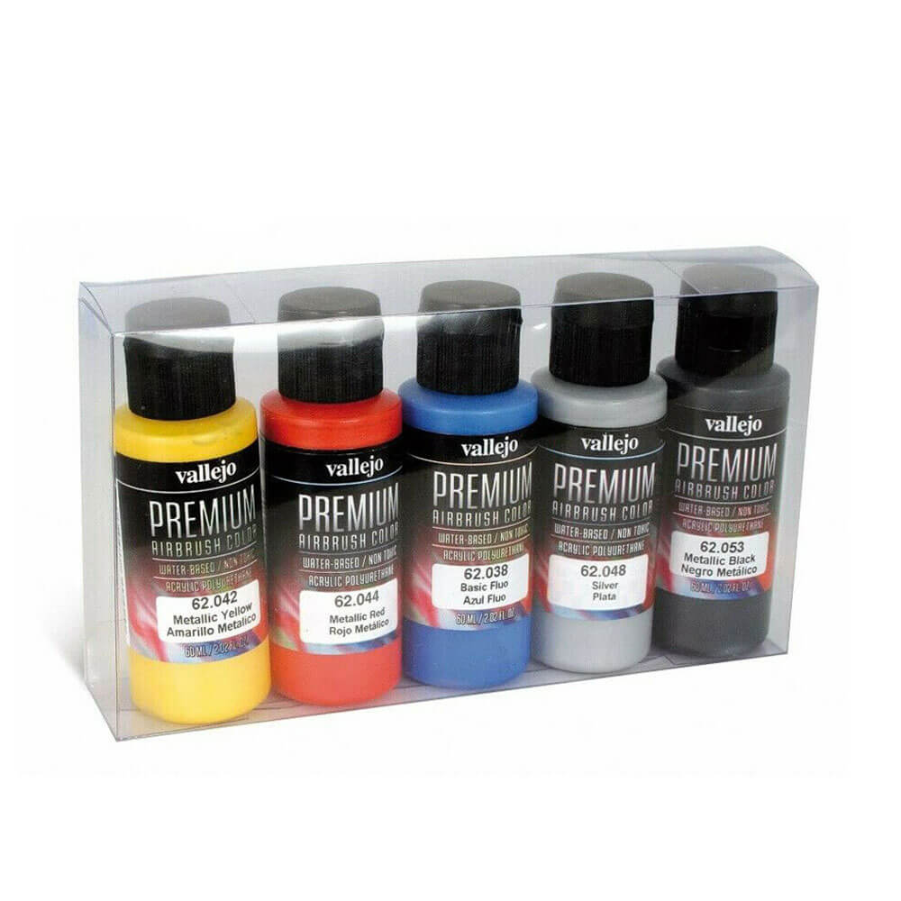 Conjunto de tinta colorida premium de Vallejo de 5