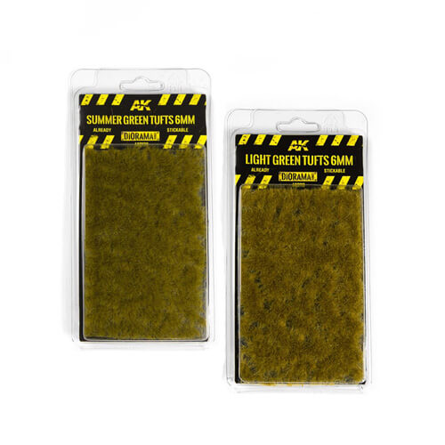 AK Interactive Vegetation Green Tufts 6mm