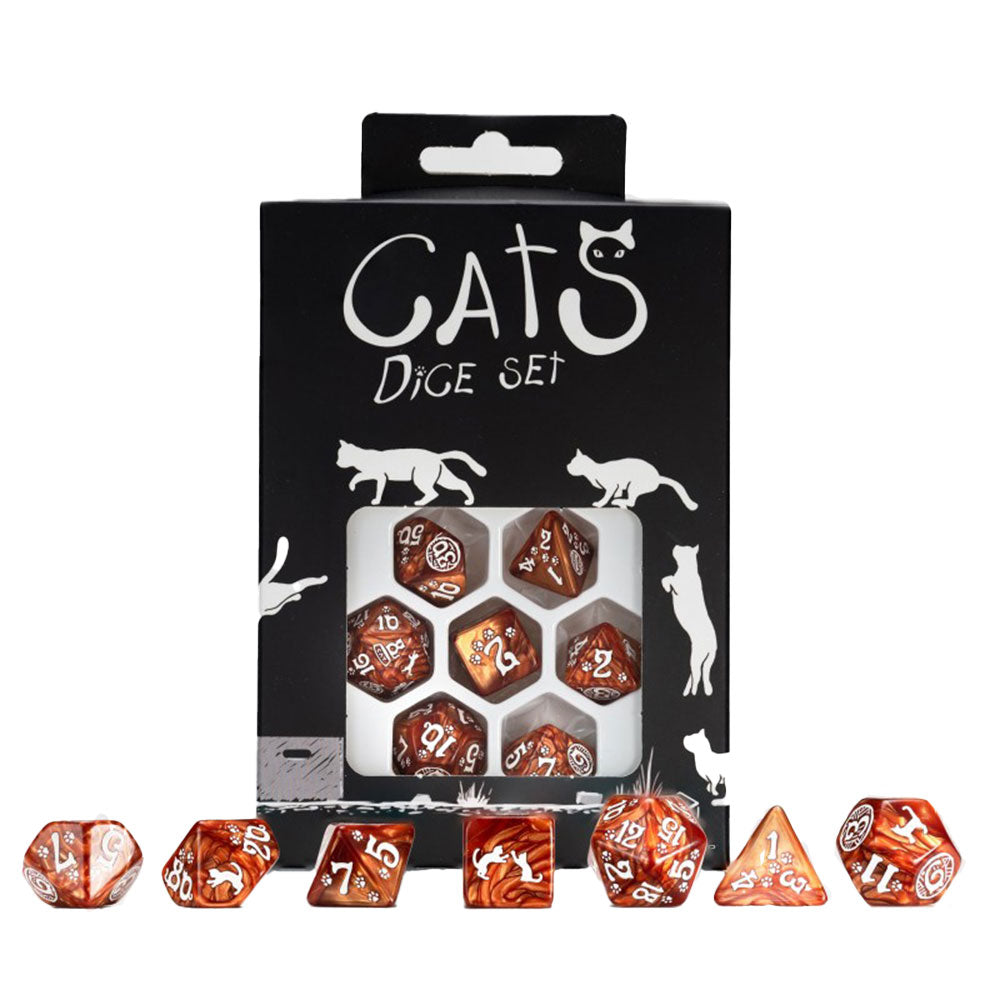 Q Workshop Cats Dice Set 7st