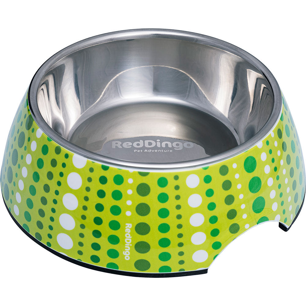 Melamine Bowl met Lotzadotz Design (Lime Green)