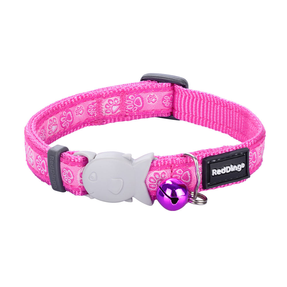 Paw Impressions Cat Collar (Hot Pink)