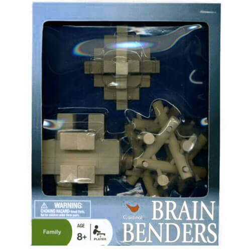 Cardinal Classic Brain Benders 3D Wood Puzzles