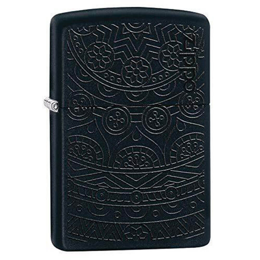 Zippo Swirl Pattern Block Matte Lighter