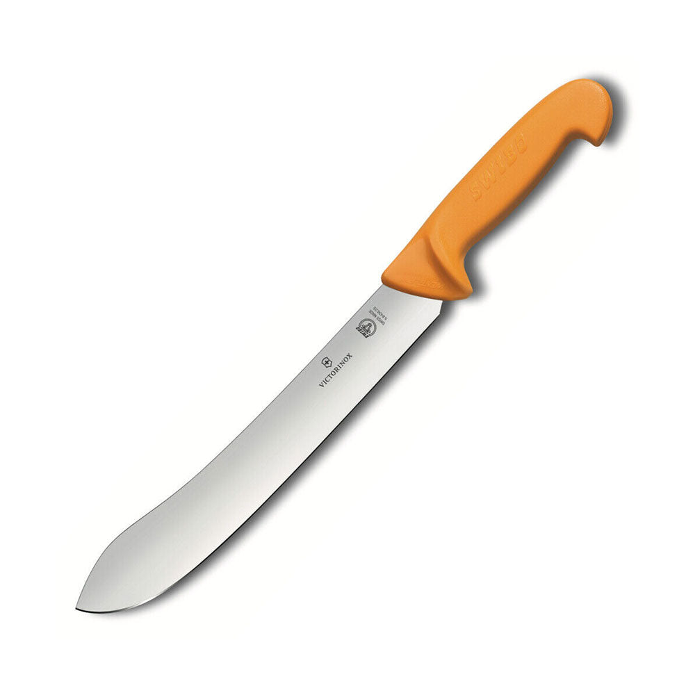 Swibo Wide Tip Stiff Blade Butcher's Knife (Yellow)